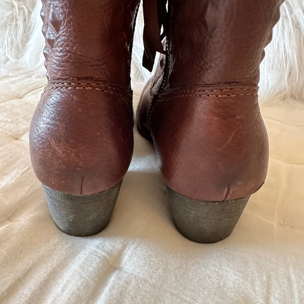 Born Leather Ankle Western Boots, Size 7 1/2 - Picture 10 of 16